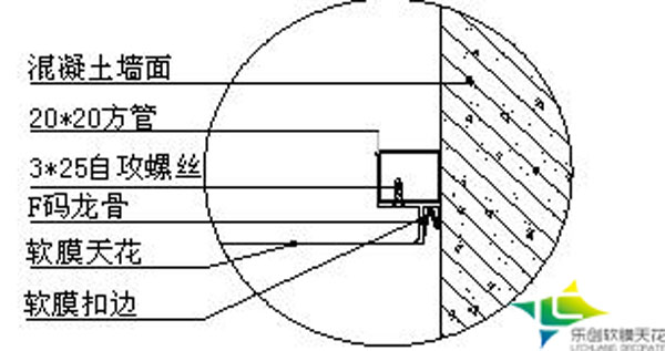 軟膜天花F碼龍骨安裝圖解